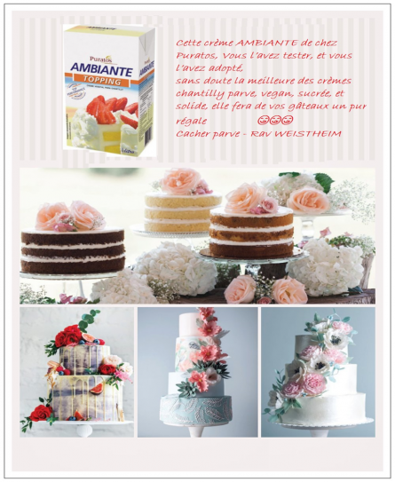 Crème à fouetter	  “Puratos” Parvé