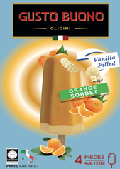 POP’S SLICE VANILLE/ORANGE X4