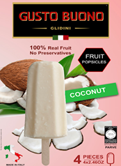 POP’S SLICE COCONUT X4