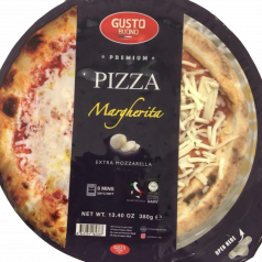 PIZZA PREMIUM MARGHERITA EXTRA MOZARELLA 380gr