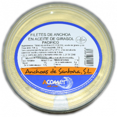 Anchois à l’huile	 de tournesol 500g